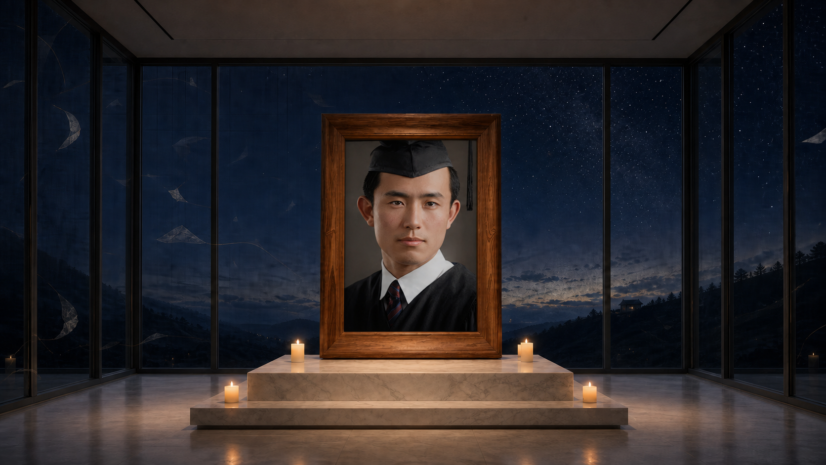 윤동주 · 서시의 밤 템플릿으로 만든 문학 기념관